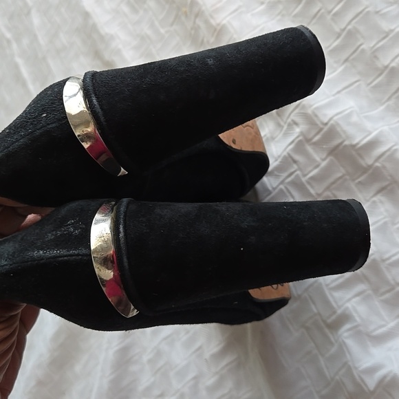 Opening Ceremony Elegant Black Women's Block Heels Pump Office Siren Corpcore - Picture 3 of 13